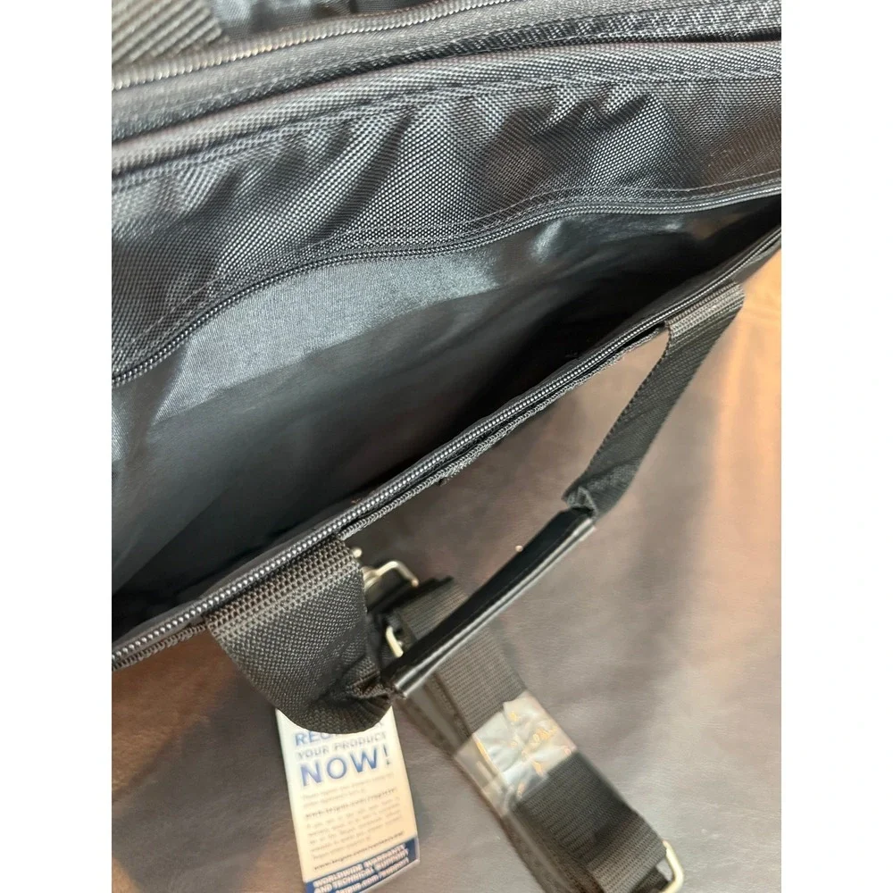 Targus Black Ballistic Nylon Laptop Briefcase Messenger Bag Professional Travel